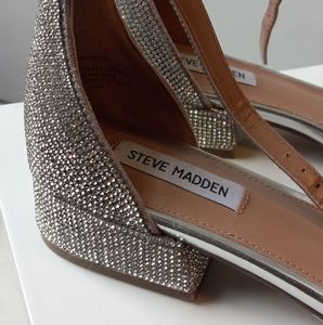 Steve Madden Square Toed Rhinestone heels